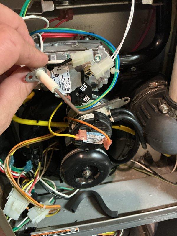 Completed comprehensive tune-up service on both furnace and air conditioning systems. Performed electrical diagnostics using digital multimeter, measuring capacitor performance at 7.69 microfarads on the 370VAC CBB65 rated capacitor. Inspected and tested all electrical components including relays, capacitors, and control wiring connections. Verified proper operation of blower motor assembly and belt tension. All systems tested and operating within manufacturer specifications upon completion.