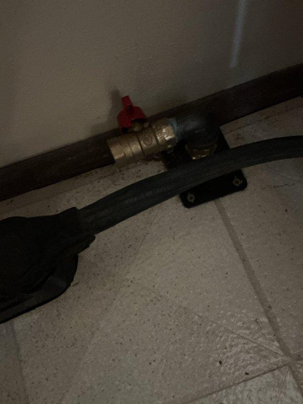 Installed new gas line routing through floor joists and crawl space area per approved estimate. Gas line was properly secured to structural framing with appropriate mounting brackets and run horizontally through existing utility space alongside other building infrastructure. Installation included brass shut-off valve with red handle for system isolation and safety control. All piping was installed in compliance with gas code requirements, properly supported at required intervals, and positioned to avoid interference with existing plumbing, electrical conduit, and HVAC systems in the area. Gas line terminates at wall penetration with secure mounting and appropriate insulation protection where needed.