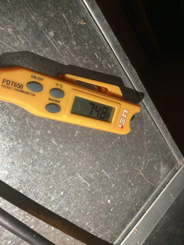 Completed comprehensive tune-up service on Lennox Elite furnace and air conditioning system. Performed temperature diagnostics using calibrated thermometer, recording 74.8°F at system components. Inspected UV light system, verified operational status, and examined ductwork condition. Customer had appropriate AA filter on-site; noted requirement for two Honeywell 16x25x4 filters for future maintenance. All equipment inspected and found operating within normal parameters.