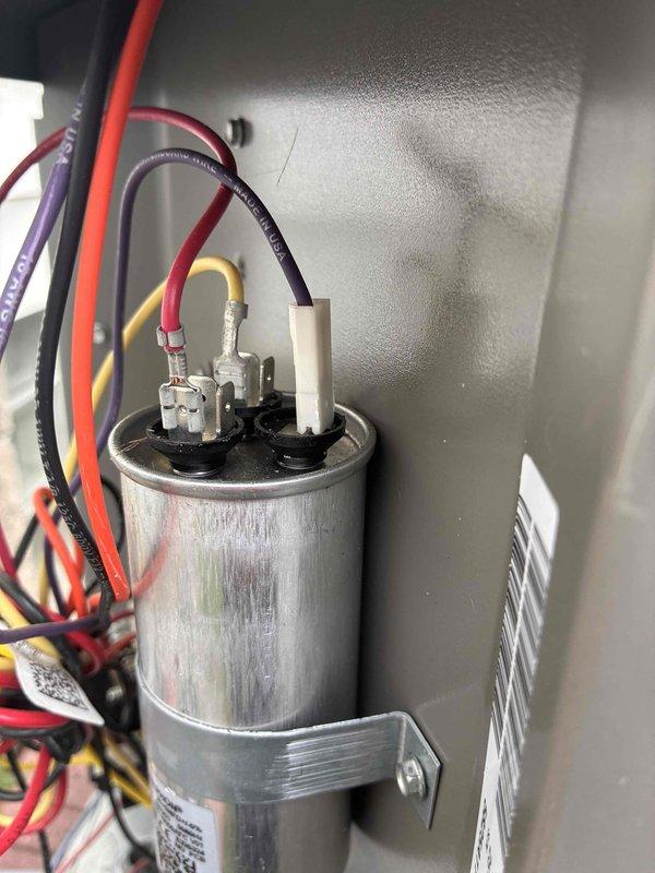 Completed comprehensive tune-up service on furnace and air conditioning system, including inspection of dual capacitor with verified electrical connections and terminal integrity. Installed customer-provided Honeywell 16x25x4 air filter and inspected evaporator coil assembly, which showed normal condensation patterns and clean fin condition with no blockages or efficiency concerns.