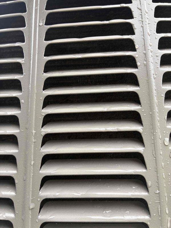 Completed comprehensive tune-up service on furnace and air conditioning system, including inspection of dual capacitor with verified electrical connections and terminal integrity. Installed customer-provided Honeywell 16x25x4 air filter and inspected evaporator coil assembly, which showed normal condensation patterns and clean fin condition with no blockages or efficiency concerns.