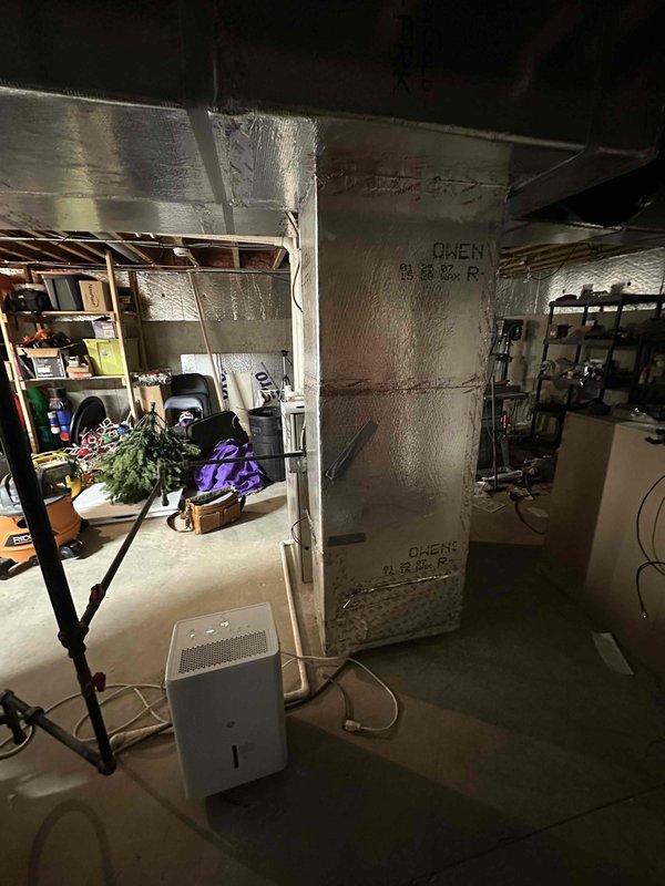 Completed estimate for replacement of 19-year-old natural gas furnace and air conditioning system located in basement mechanical room. Both units currently operational but at end of expected service life. Documented existing equipment configuration including ductwork, PVC condensate piping, and electrical connections to provide accurate replacement specifications and labor requirements.