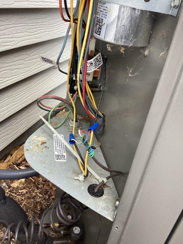 Completed annual tune-up and maintenance on residential air conditioning and heating system. Performed comprehensive flue gas analysis on natural gas furnace using calibrated combustion analyzer, confirming optimal performance with efficiency reading of 93.6%, oxygen level at 10.5%, carbon monoxide at 8 ppm, and stack temperature of 96.5°F—all values within manufacturer specifications. Inspected outdoor heat pump unit, verifying proper electrical connections and wiring integrity across all control circuits. All system components operating within normal parameters with no deficiencies noted.