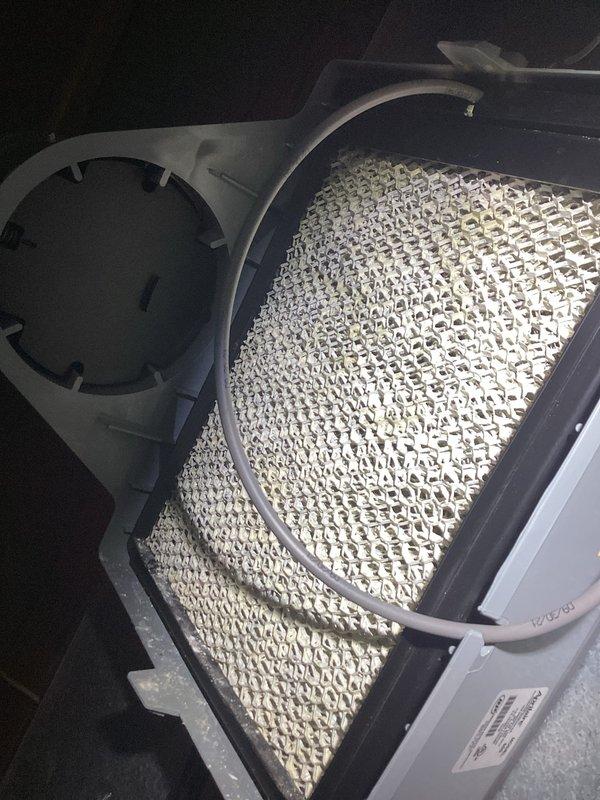 Completed furnace tune-up and air conditioning tune-up on split system. Installed new 20x25x5 MERV 35 air filter in system filter housing. Performed standard maintenance inspection and system evaluation, with both heating and cooling units found to be operating within normal parameters.