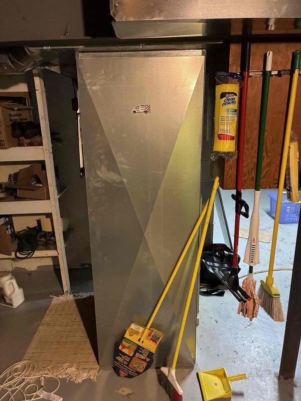 Completed furnace replacement in basement, removing 18-year-old natural gas unit and installing new system. Updated thermostat to Bryant Evolution Connex model with digital display and programming capabilities.