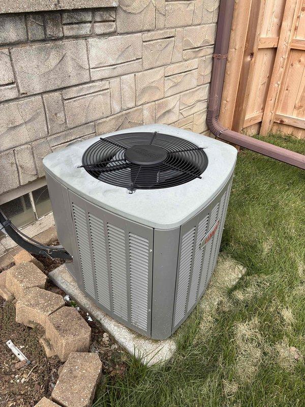Completed routine cooling system maintenance visit as part of prepaid membership plan. Performed comprehensive A/C tune-up on outdoor condenser unit, inspecting all major components including compressor, fan assembly, refrigerant lines, and electrical connections. Examined condenser coil fins for cleanliness and airflow efficiency, noting some dust and debris accumulation but coils remain in serviceable condition. Verified unit operation, checked refrigerant levels, and ensured proper drainage. System operating within normal parameters with no immediate repairs required.