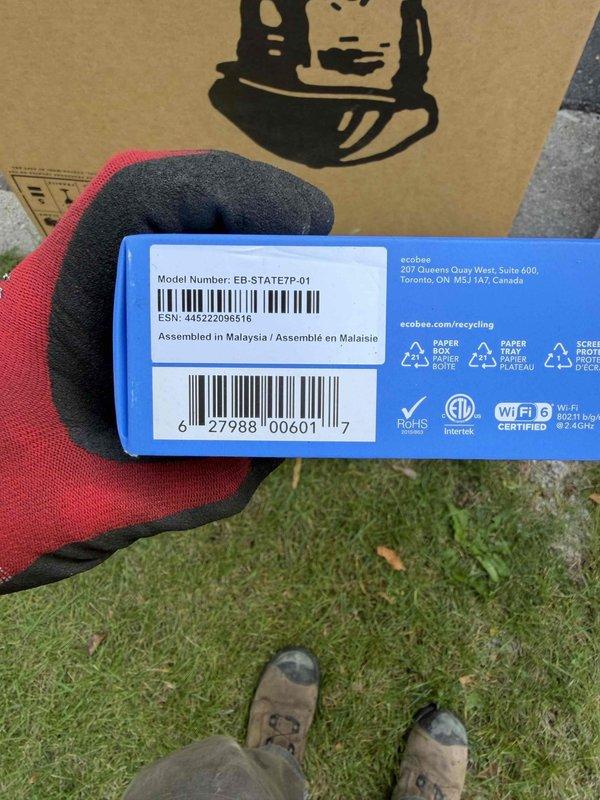 Completed Unico system installation with all required permits obtained and electrical work coordinated. Installed new ecobee smart thermostat with WiFi connectivity, programmed system settings, and verified proper operation with temperature display reading 67°F. All equipment tested and operational upon completion.