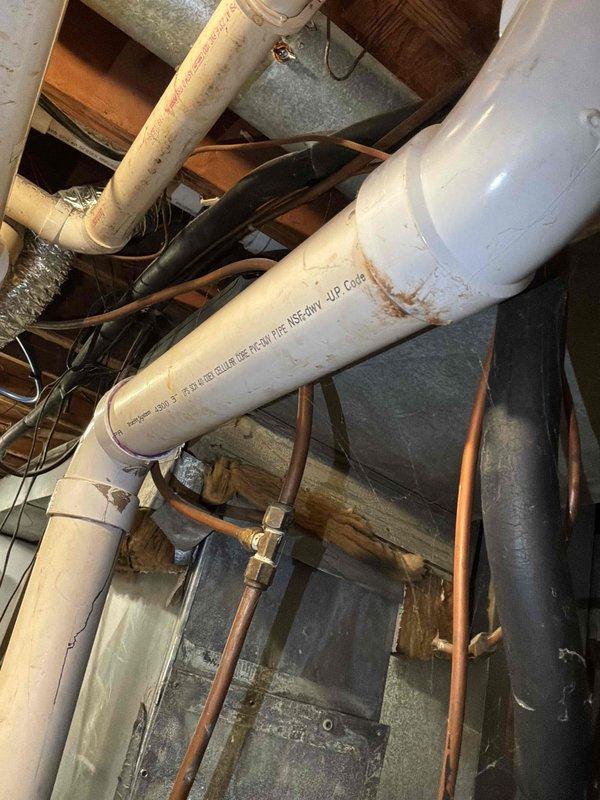 Conducted estimate for complete HVAC system replacement in basement location where air conditioning refrigerant leak caused damage to LP furnace, rendering both units inoperable. Assessment included evaluation of existing ductwork, electrical connections, plumbing infrastructure, and accessibility through exterior basement door for equipment removal and installation.
