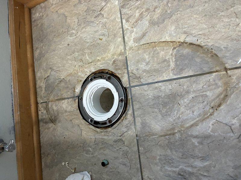 Completed installation of customer-supplied toilet fixture. Removed existing toilet flange assembly and prepared subfloor substrate for new fixture mounting. Installed new toilet over existing flange, ensuring proper seal and secure connection to waste line, then tested for leaks and verified proper operation.