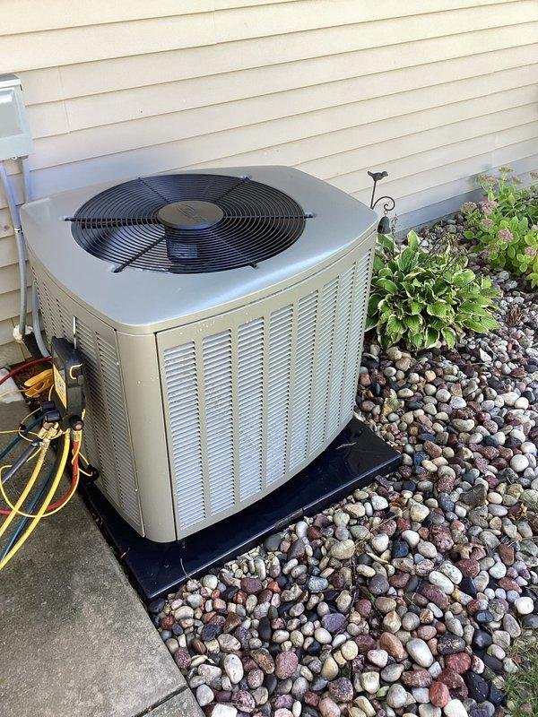 Completed comprehensive seasonal tune-up on residential furnace and air conditioning system. Performed standard maintenance procedures including inspection of all major components, testing of operational controls, and verification of proper refrigerant levels on the outdoor condenser unit. All systems tested and found to be operating within normal parameters.