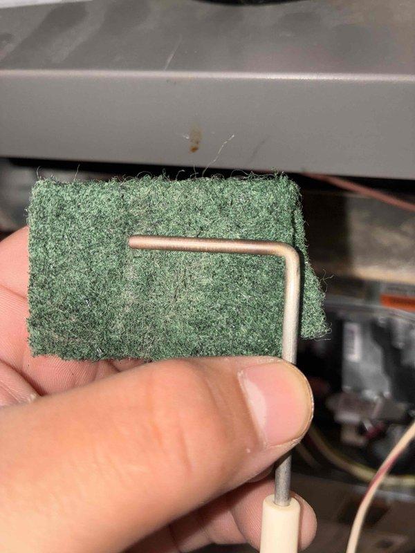 Completed preventive maintenance tune-up on HVAC system. Inspected refrigerant line insulation and measured supply air temperature at 101°F to verify proper system operation. Customer will provide their own air filter for future maintenance.