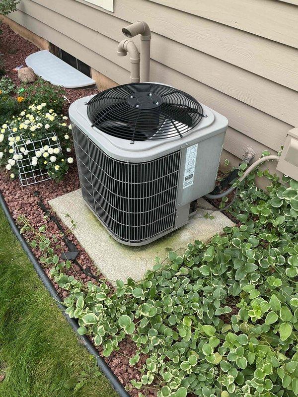 Completed comprehensive tune-up service on residential HVAC system consisting of Trane XR95 furnace and outdoor condensing unit. Performed full system inspection, cleaned condenser coils, checked refrigerant levels, tested all electrical connections, verified proper airflow, and confirmed both heating and cooling components operating within manufacturer specifications.