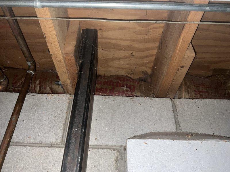 Completed estimate for relocating existing HVAC venting system in unfinished basement area to accommodate new patio door installation scheduled for mid-October. Assessed current ductwork configuration, including flexible and rigid metal ducts running through exposed floor joists, and determined optimal routing to clear the path for the new door opening while maintaining proper airflow and system efficiency.