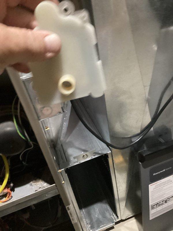 Completed comprehensive furnace tune-up and system inspection, including cleaning and checking all major components. Serviced condensate drain trap assembly, inspected blower housing and motor assembly, and secured electrical wiring with cable ties to ensure safe operation. All equipment tested and verified to be functioning within normal operating parameters.