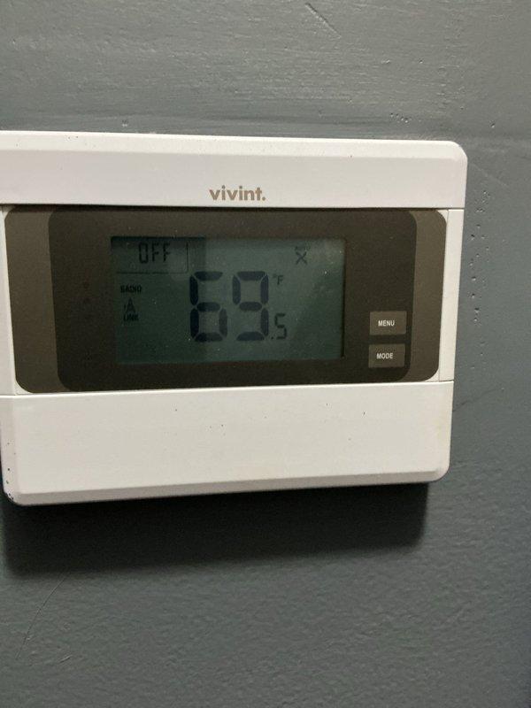 Completed scheduled heating system maintenance visit as part of prepaid membership agreement. Performed comprehensive furnace tune-up, installed customer-provided air filter, and conducted full system inspection. Thermostat operation verified and documented at 69°F in off mode, with furnace components inspected and photographed for service records.