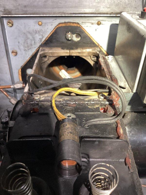 Completed comprehensive oil furnace tune-up on Armstrong unit model LUF80B57D103A. Performed full system inspection including burner assembly, combustion chamber, Honeywell primary control with reset functionality, gas valve operation, and electrical connections. All components cleaned, tested, and verified for proper operation with system returned to safe working condition.