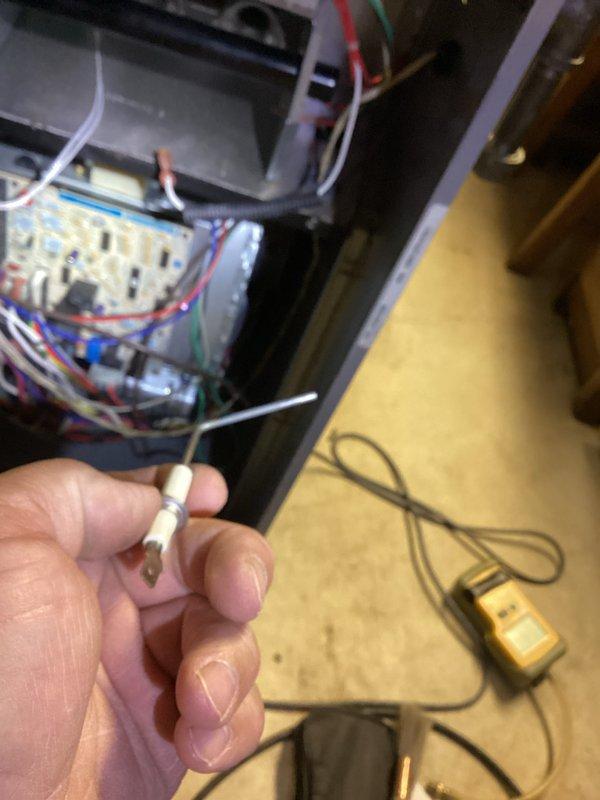 Performed comprehensive tune-up on residential HVAC system for new customer prior to seasonal departure. Conducted thorough inspection of furnace electrical components, control board, and safety devices including thermal fuse testing. Opened cabinet access panel to examine blower motor assembly, transformer, wiring connections, and control circuitry; verified all electrical connections were secure and properly terminated. Recommended scheduling annual maintenance in August for optimal system performance.