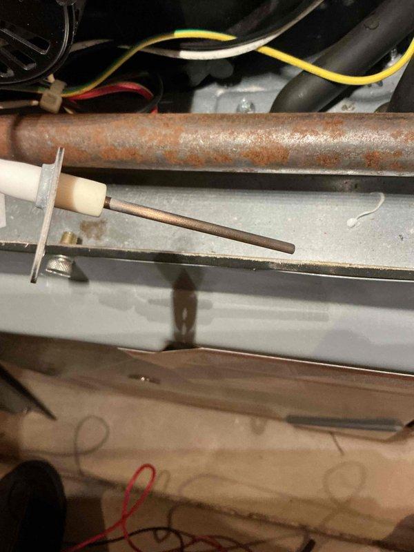 Completed comprehensive heating and cooling system maintenance as part of family membership agreement. Performed full furnace and air conditioning tune-up on Daikin HVAC system, including inspection of all major components, condensate drain pan, float switch assembly, and electrical connections. Documented existing copper pipe corrosion and moisture staining in drain pan area; system operational and functioning within normal parameters at time of service completion.