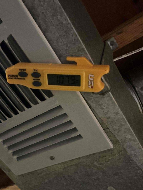 Completed full tune-up and system inspection on Lennox high-efficiency gas furnace. Measured supply air temperature and airflow at registers using digital instruments to verify proper system operation. Performed comprehensive visual inspection of unit cabinet, PVC intake/exhaust venting, electrical connections, and associated components to ensure all equipment operating within manufacturer specifications.