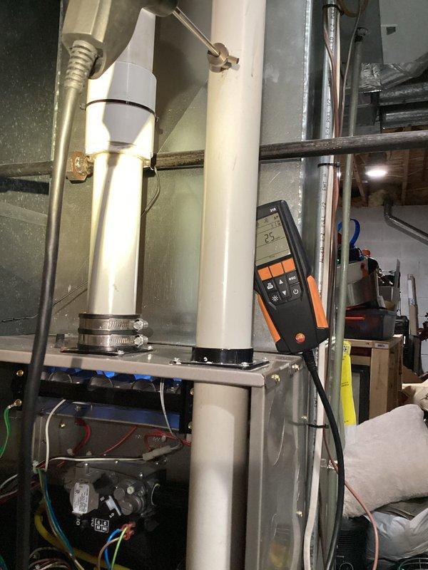 Performed no-charge second opinion inspection and equipment assessment of residential furnace system. Documented existing Carrier humidifier installation, ductwork configuration, and associated electrical connections. Collected equipment information and specifications including model numbers and system components for customer records.