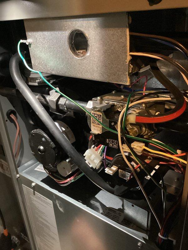 Completed membership heating maintenance visit on residential HVAC system. Performed comprehensive combustion analysis using Testo 310 flue gas analyzer, recording operational parameters including flue temperature of 93.7°F, oxygen level at 7.2%, carbon monoxide at 12 ppm (18 ppm air-free), and combustion efficiency at 96.0%. Inspected internal furnace components including heat exchanger, gas valve assembly, burner section, and all electrical connections. All systems operating within manufacturer specifications with no safety concerns identified.
