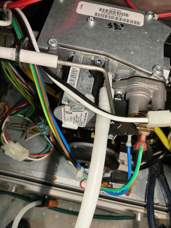 Completed comprehensive furnace tune-up on Carrier brand heating unit. Performed full system inspection including internal mechanical components, electrical connections, motor assembly, and control systems. Verified proper operation of all safety controls, cleaned burner assembly, checked gas connections, and confirmed all wiring harnesses and color-coded electrical connections were secure and functioning correctly.