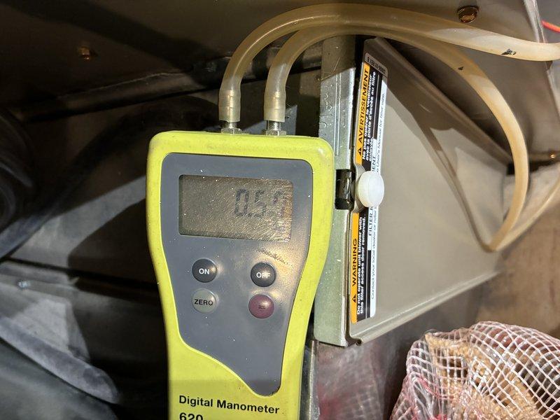 Completed comprehensive furnace tune-up including full system inspection and diagnostics. Accessed control board and verified all electrical connections, tested pressure readings with digital manometer to ensure proper system operation, and confirmed all components functioning within manufacturer specifications.