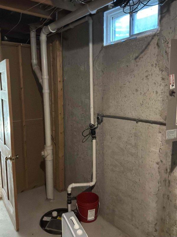 Completed electrical estimate for backup generator installation. Assessed existing electrical infrastructure in basement area, including current plumbing and drainage systems that will need to be considered during installation. Evaluated ceiling access points and structural pathways for potential electrical conduit routing from proposed generator location to main electrical panel. Documented site conditions and provided comprehensive estimate for generator system installation.