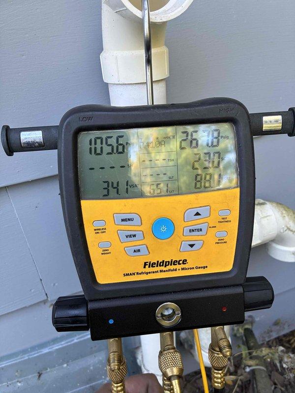 Completed comprehensive seasonal maintenance visit covering both heating and cooling systems under membership agreement. Performed thorough inspection of Carrier furnace system, accessing internal components including blower motors, gas valve assembly, and control board to verify proper operation. Conducted refrigerant system diagnostics using digital manifold gauge, recording temperature and pressure readings to ensure optimal cooling performance. All systems tested and operating within manufacturer specifications.