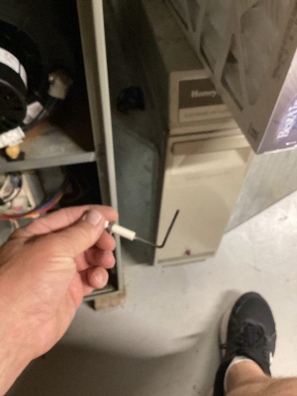 Completed comprehensive furnace tune-up and system inspection in residential mechanical room. Performed standard maintenance procedures including component inspection, cleaning, and testing of air handler unit. Discussed additional service options with homeowner including duct cleaning services and maintenance program enrollment opportunities.