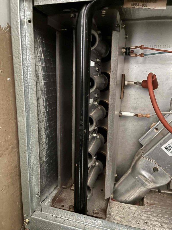 Completed scheduled maintenance tune-up on MagicPak HVAC unit located on third floor. Performed comprehensive system inspection including heat exchanger, evaporator coil, refrigerant lines, electrical connections, and control components. All aluminum fins, copper tubing, and insulated ductwork were examined and found in proper working condition with no issues identified.