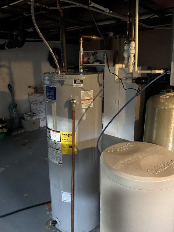 Conducted on-site evaluation for installation of second water heater to supplement existing unit experiencing rapid hot water depletion. Assessed current mechanical room configuration including existing water heater, water treatment systems, and available space for additional unit installation. Documented existing plumbing connections, electrical service capacity, venting requirements, and necessary modifications to accommodate dual water heater system.