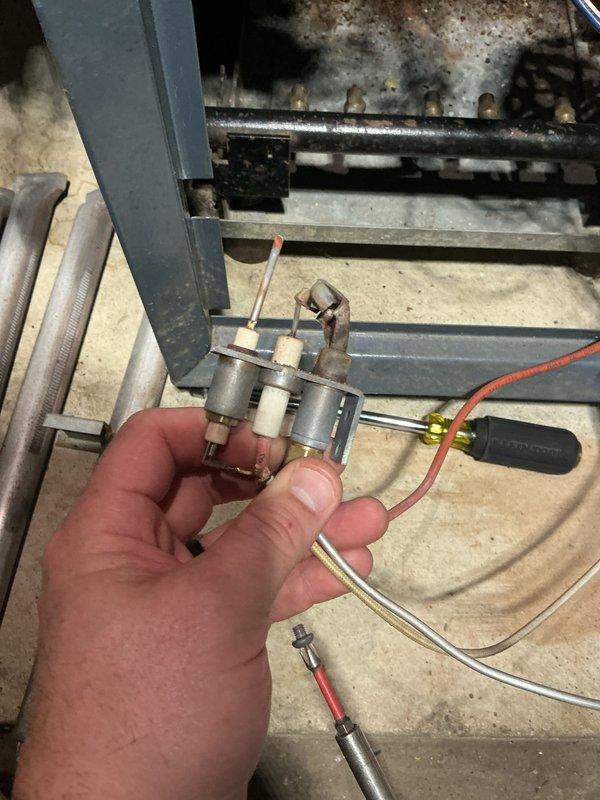 Completed comprehensive furnace tune-up including thermal imaging inspection of heat exchanger, which showed normal operating conditions with no cracks or failures detected. Inspected and tested ignition system components including flame sensor, confirming proper operation and completing all preventive maintenance checklist items.