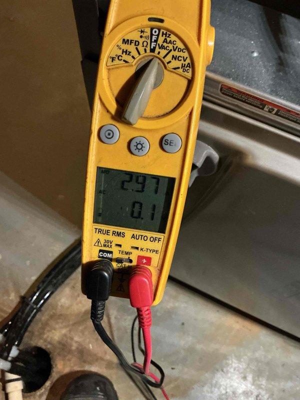 Performed a furnace tune-up, including electrical diagnostics with a true RMS clamp multimeter to verify component readings, such as capacitance (MFD) and amperage draw. Inspected the unit's operating condition and confirmed system components were within normal operating parameters.