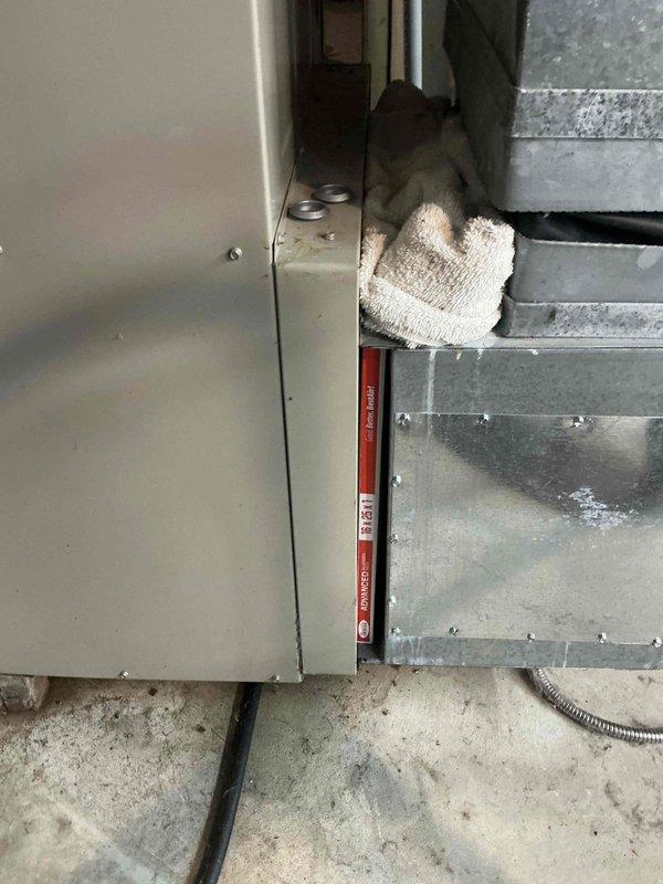 Performed a furnace replacement estimate after diagnosing a failed control board and pressure switch, along with a faulty T10 module. Inspected the air handler, return filter slot, ductwork connections, and electrical service panels to confirm installation conditions. Documented the unit and surrounding components with photos, and noted that the T10 module repair must be included with the installation, with the part ordered in advance so installers can complete it during the replacement.