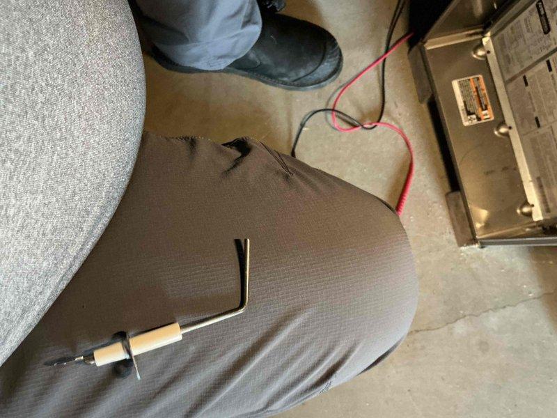 Performed a furnace tune-up, including inspection of the heat exchanger with a borescope camera and removal and inspection of the flame sensor/igniter assembly. Verified component condition and operation as part of the seasonal maintenance to ensure safe, efficient furnace performance.