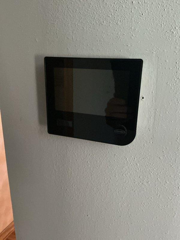 Performed a seasonal tune-up on the HVAC system, including inspection of the condensate drain line, which the customer reported had a history of clogging, and verification of proper drainage. Inspected the thermostat and the air handler control board, confirming secure wiring connections with no signs of damage, corrosion, or burn marks.