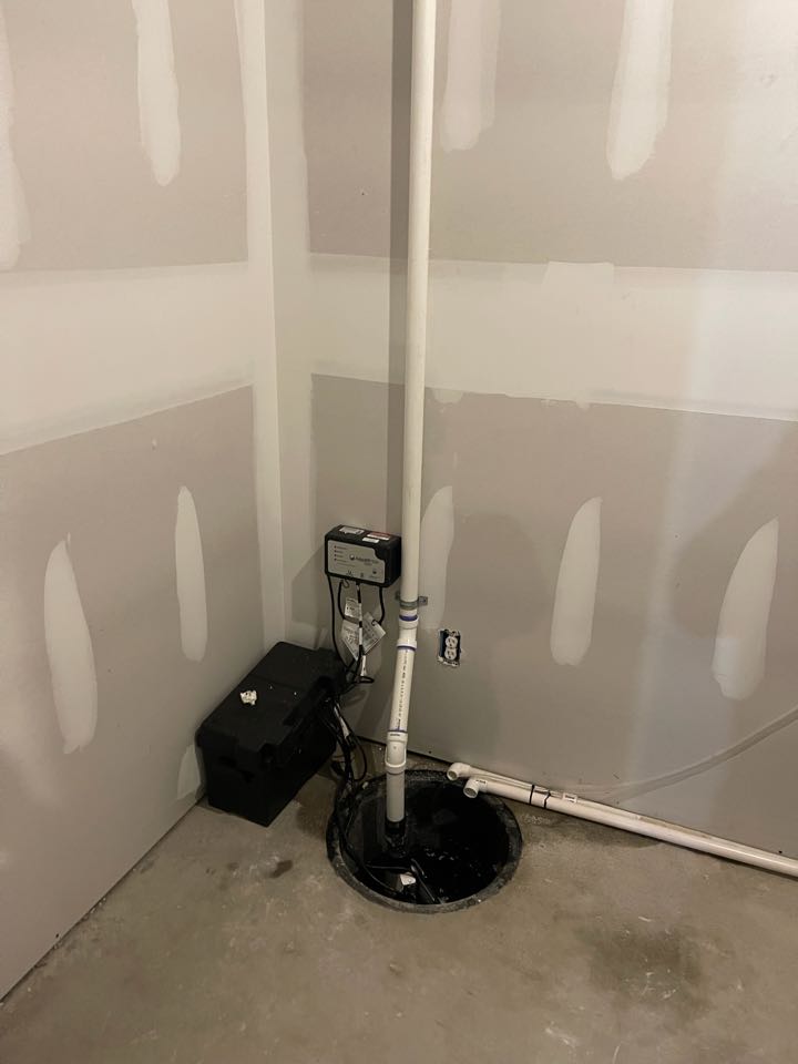 Installed new sump pump and battery back up system in Bowie, MD 