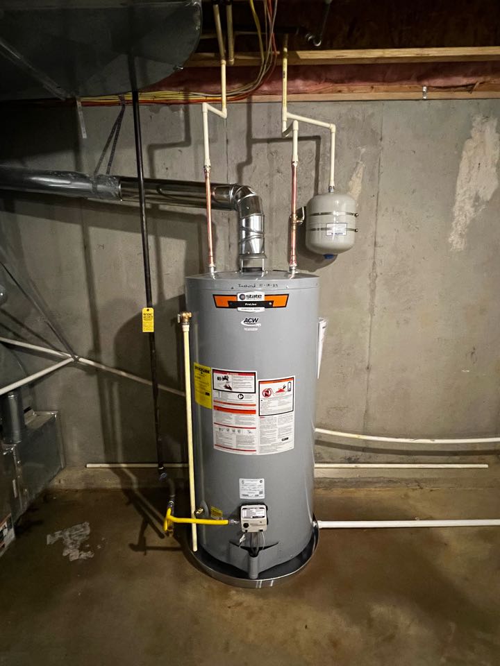 Installed a new 75 gal natural gas water heater in Brandywine, Maryland 