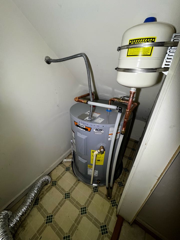 Installed a new water heater in La Plata, Maryland 