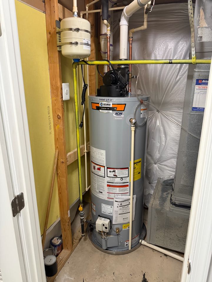 Installed new water heater in Waldorf, MD 
