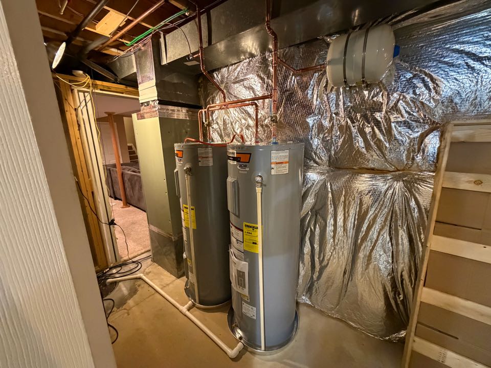 Installed new electric water heaters in Hughesville, MD 