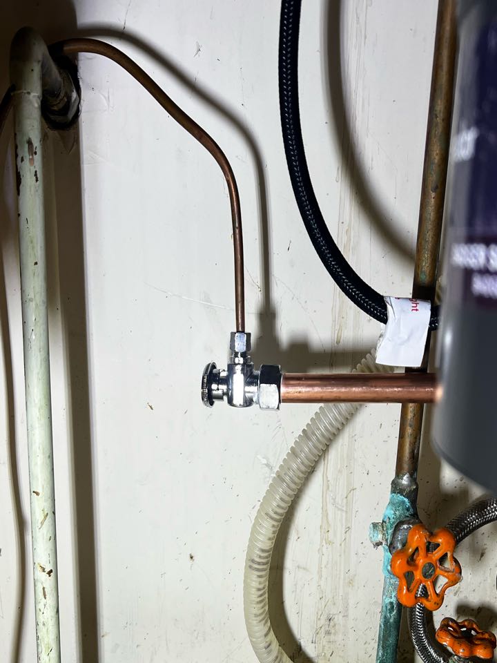 Installed a new icemaker shut off valve in Waldorf, Maryland 