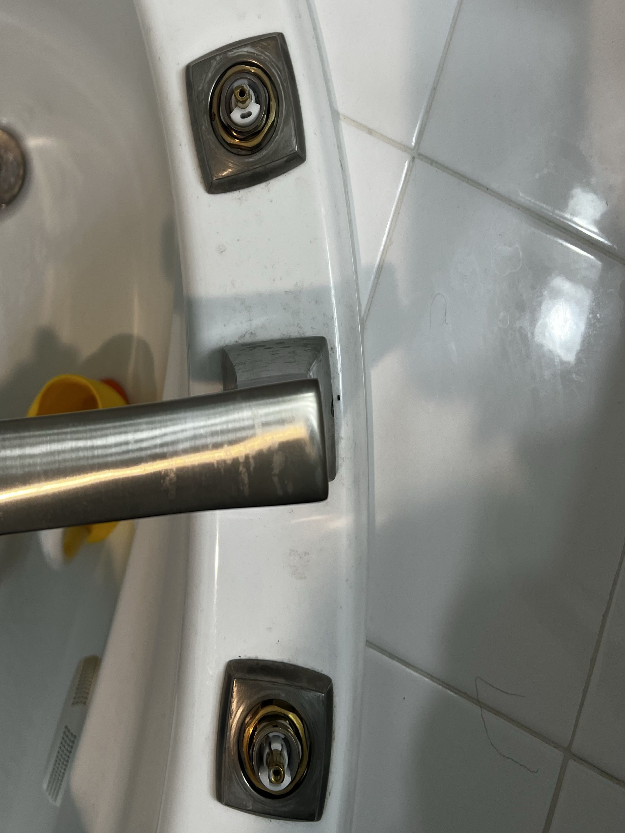 Installed new deck mount tub faucet cartridges in Brandywine, Maryland 