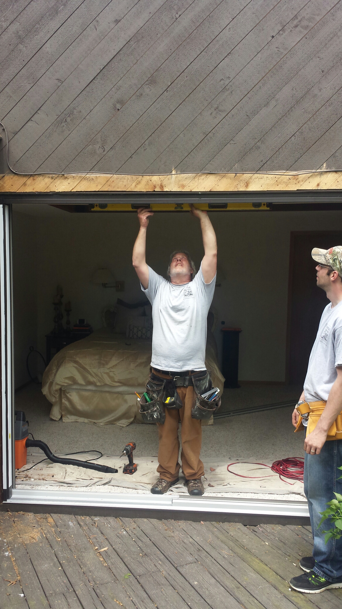 Akron, OH - Installing a beautiful patio door in Akron..Renewal by Andersen Akron, OH - Installing a beautiful patio door in Akron..Renewal by Andersen