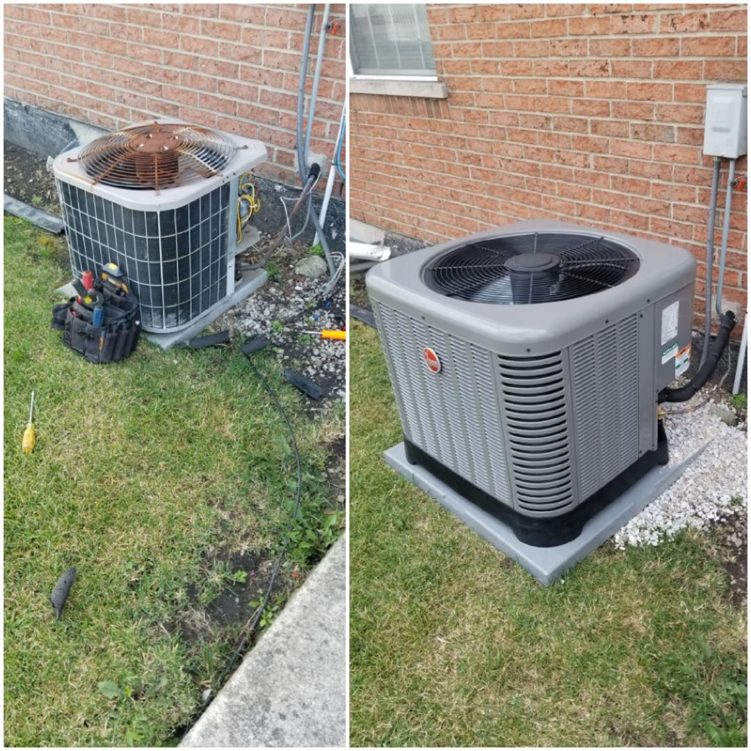 New Rheem airconditioning install