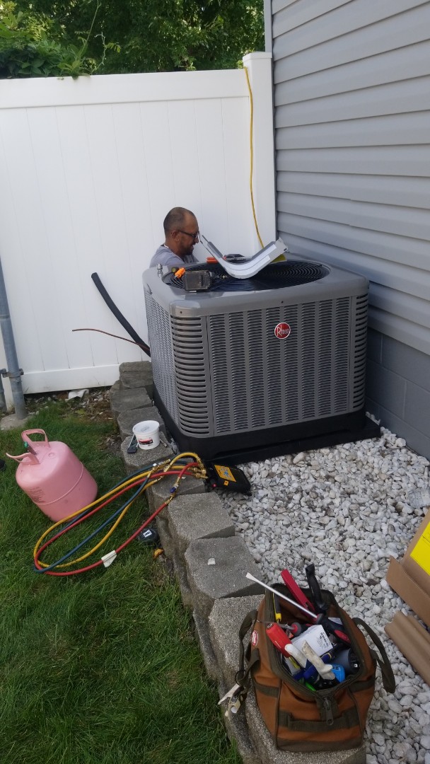 New Rheem 13 seer airconditioning installation 