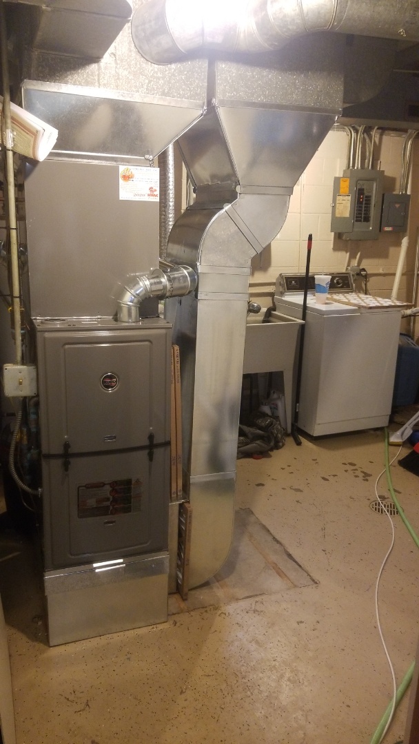 New Ruud zfuenace and Airconditioning coil Installation 