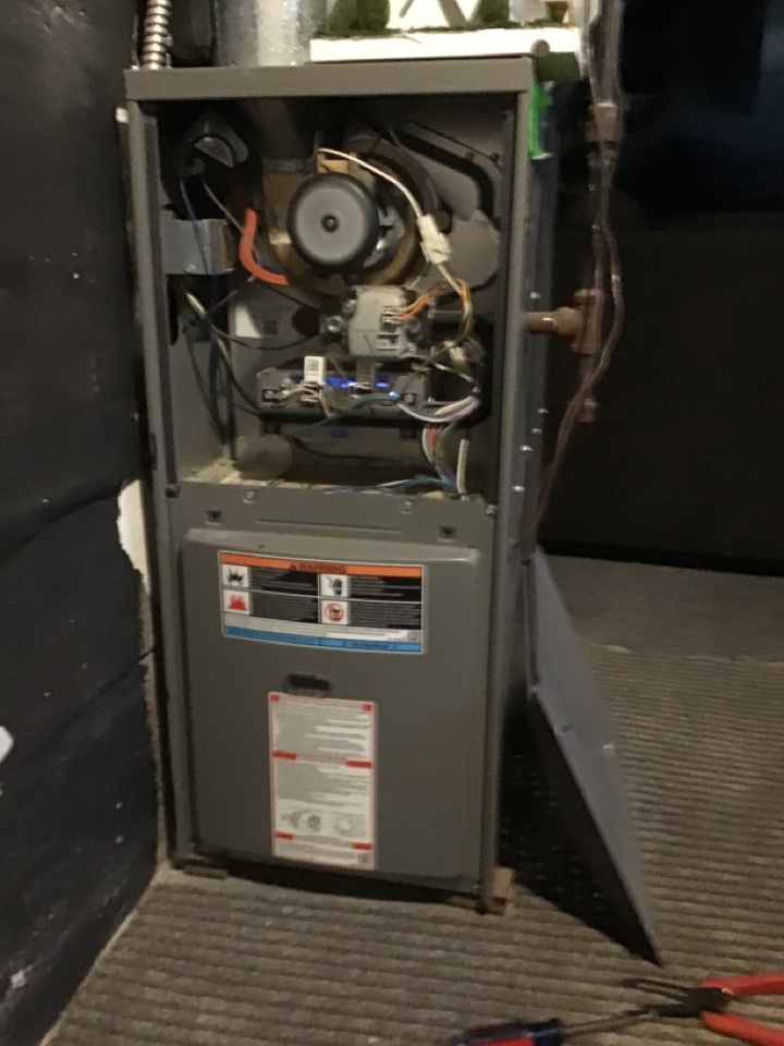 Heating repair on a Lennox furnace.