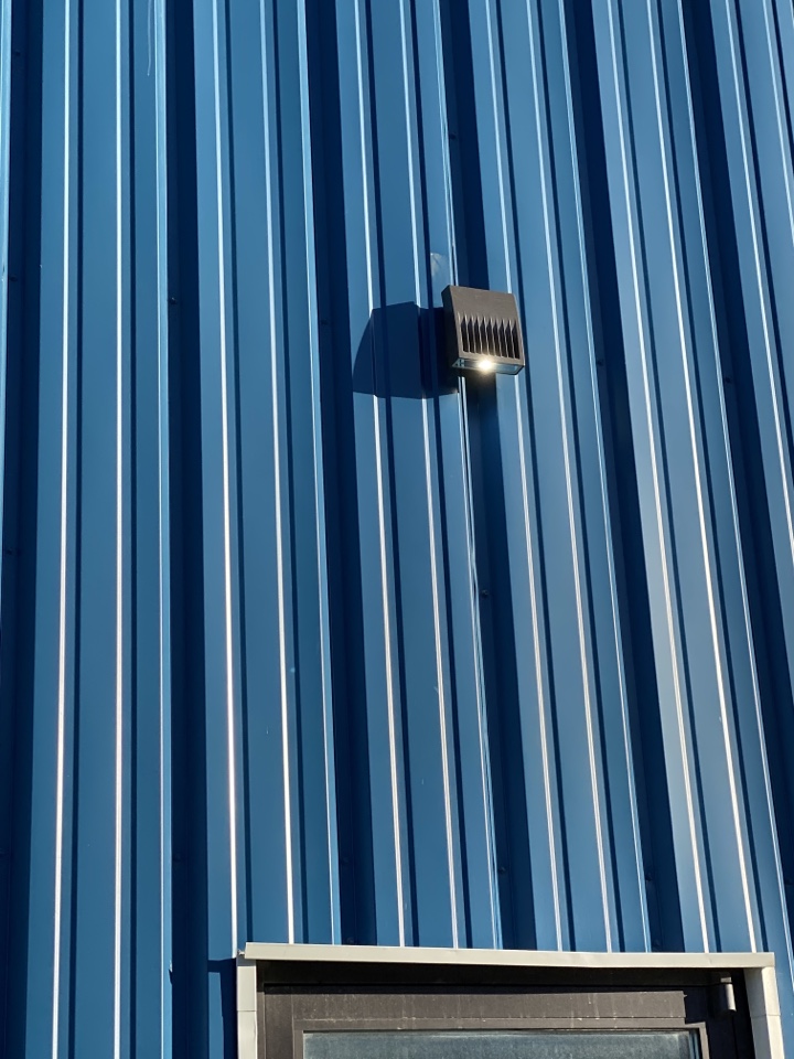Commercial Exterior LED Lighting Upgrade by Platinum Electrical Services in Southeast Calgary